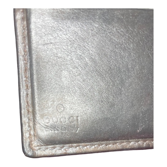 Authentic Gucci Guccissima heart Silver metallic Wallet - Picture 13 of 15